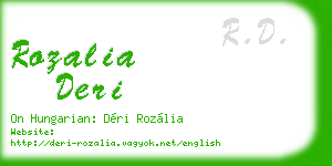 rozalia deri business card
