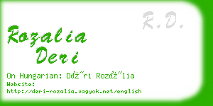 rozalia deri business card